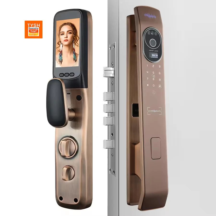 

STLF Security Zigbee 3D Face Recognition Smart Door Lock Tuya WiFi Biometric Fingerprint Lock for Wood & Steel Doors