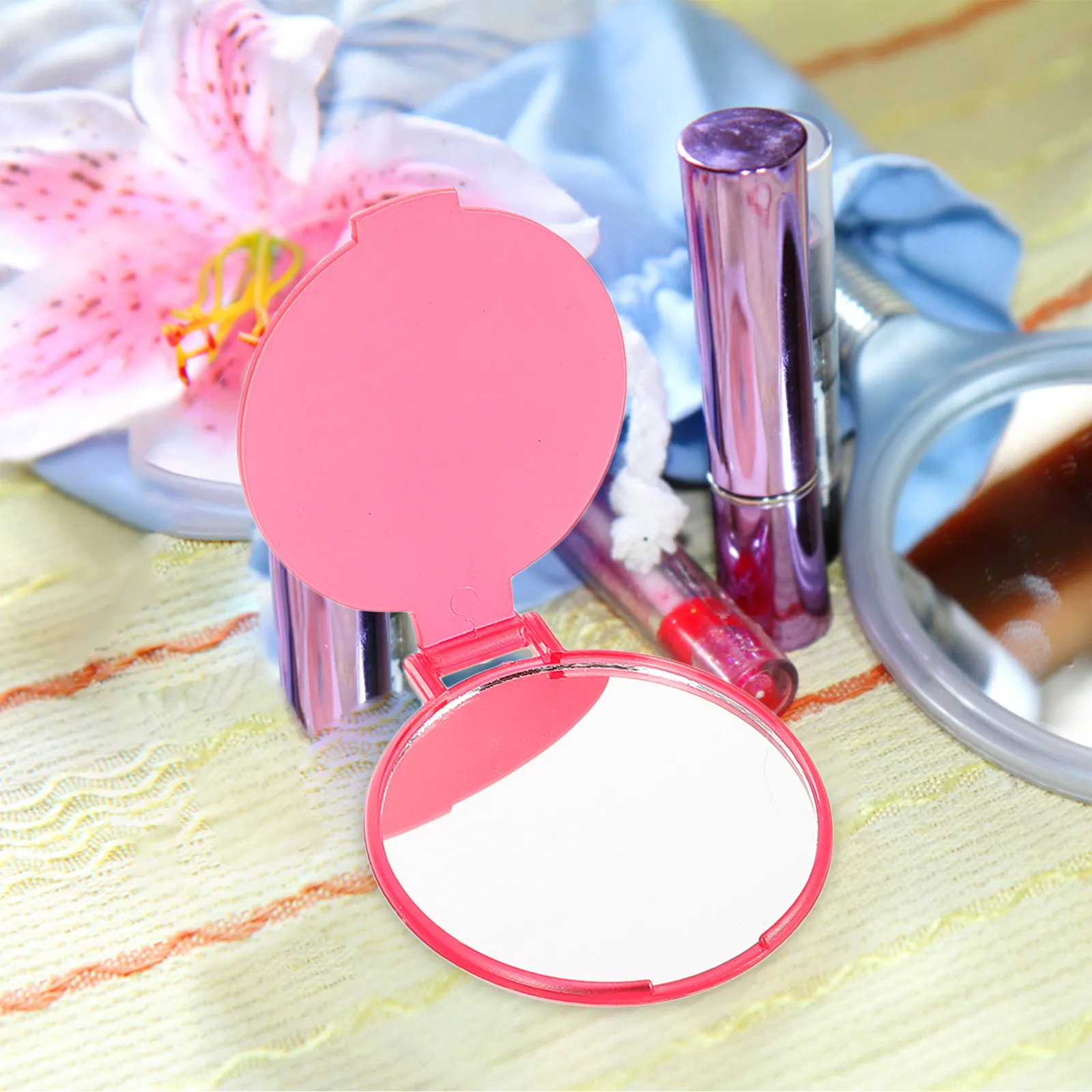 

24 шт. портативных складных зеркал для макияжа, круглые компактные зеркала, карманные зеркала, небольшой подарок для женщин, девушек, художников