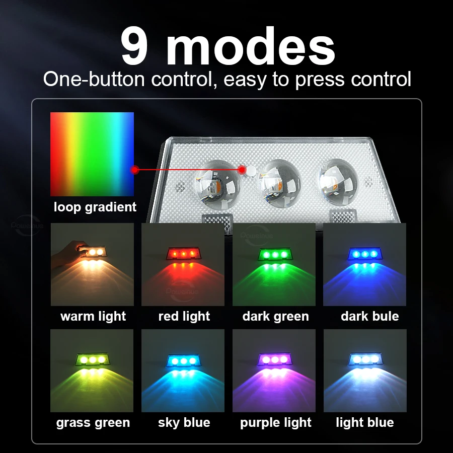 Super Bright Solar Lights RGB and Warm White Solar LED Step Lights Outdoor Fence Wall Lights IP65 Waterproof Decor Solar Lamps