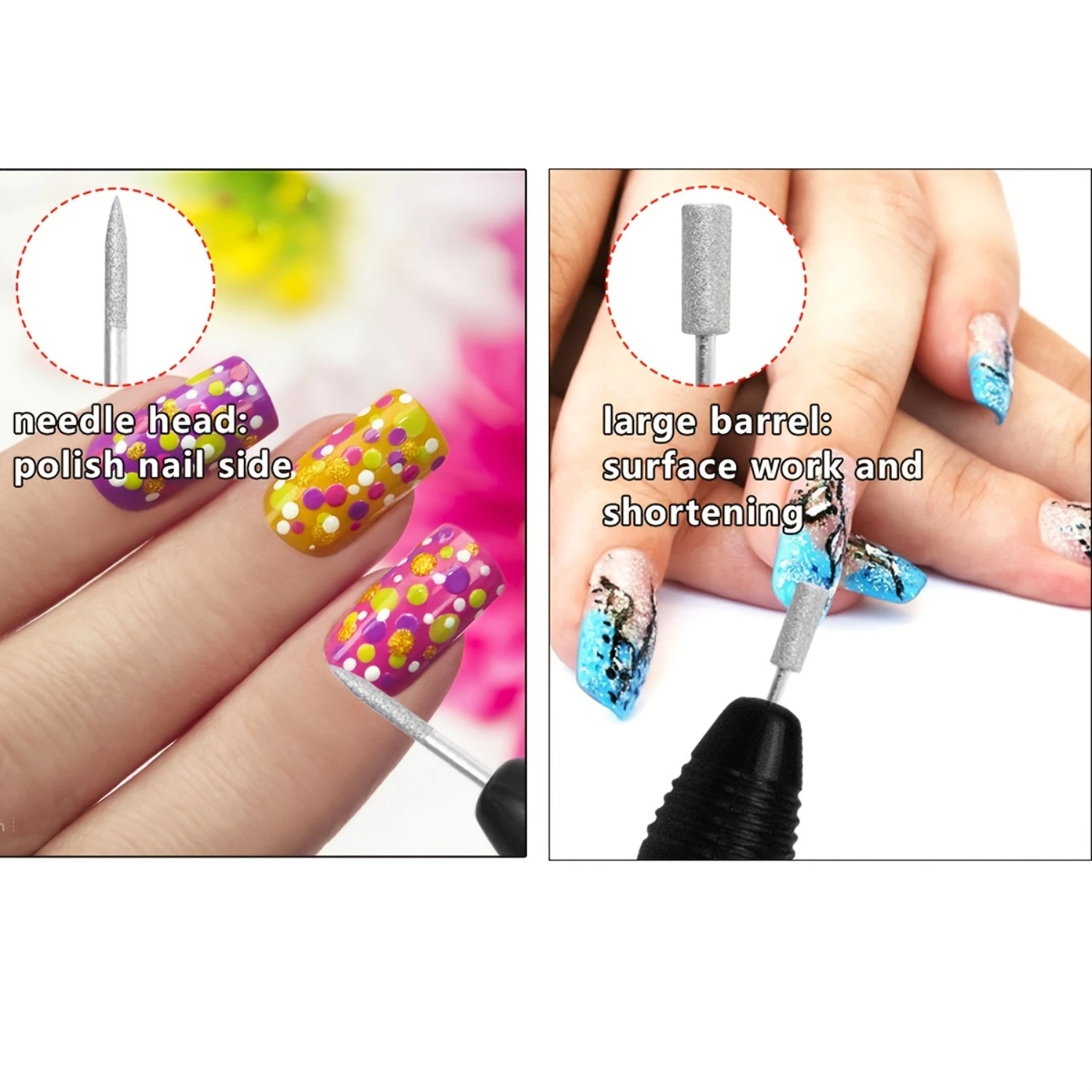 Profesjonalny, cichy elektryczny pilnik do paznokci, zestaw do manicure z 156 szt. taśm szlifierskich do paznokci akrylowych, usuwania żelu, PE
