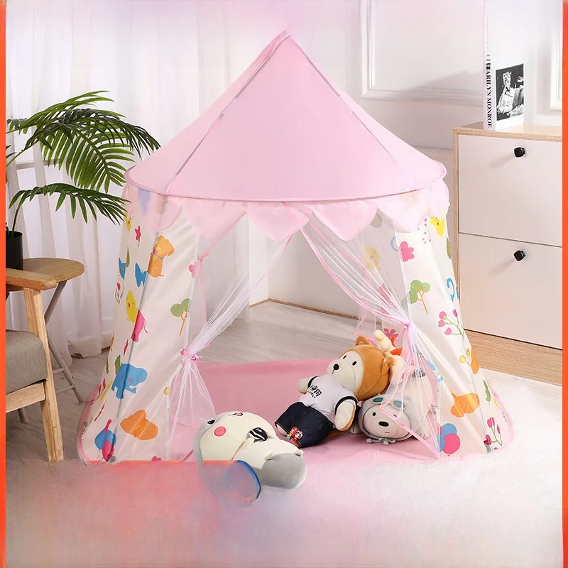 Comoda tenda portatile per bambini Casa da gioco per interni ed esterni Camera per ragazzi e ragazze Casetta da gioco Tende per bambini di facile installazione