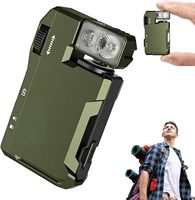 G5 Rechargeable EDC Flashlight, 400 Lumens Dual Light Sources Mini Flashlight with RGB Light, Portable Pocket Hiking Flashlights