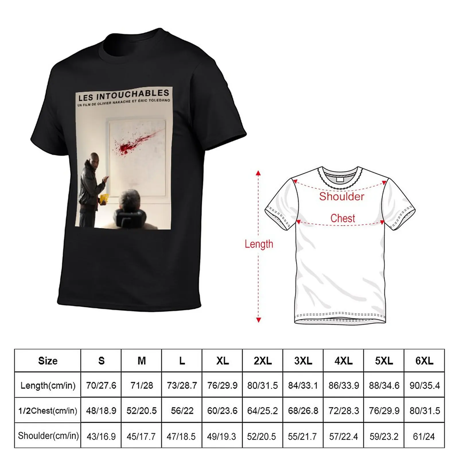 New Les Intouchables Film Movie Poster T-Shirt sublime t shirt aesthetic clothes sweat shirts, men