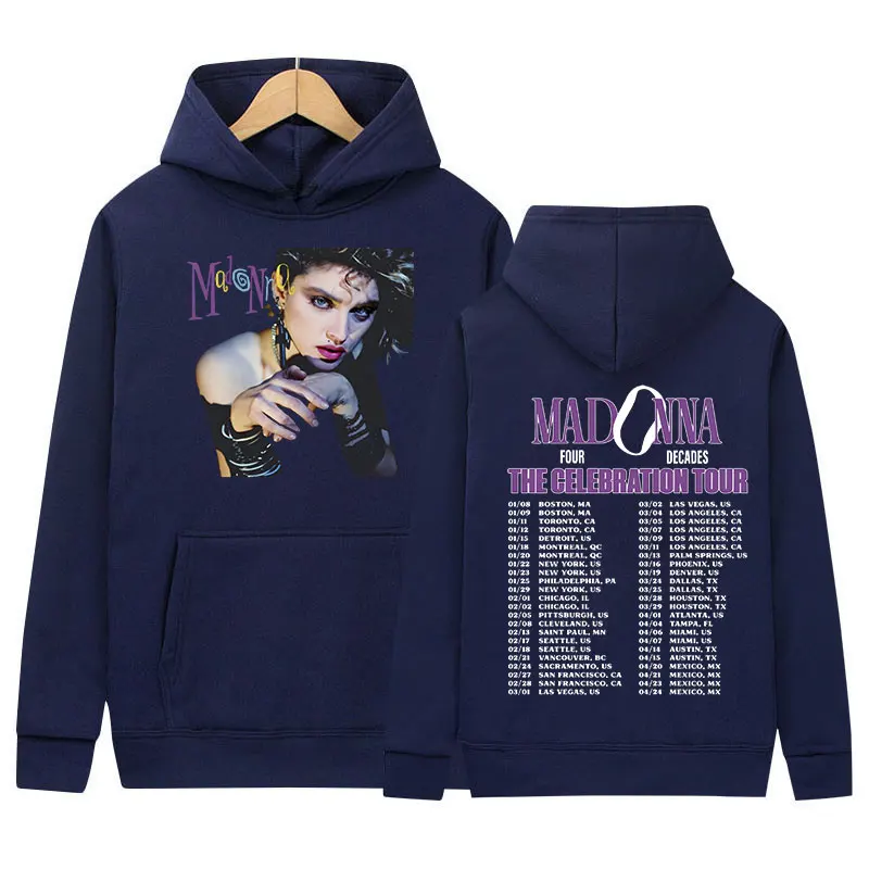 Madonna The Celebration Tour 2024 Print Hoodie Men Women Retro