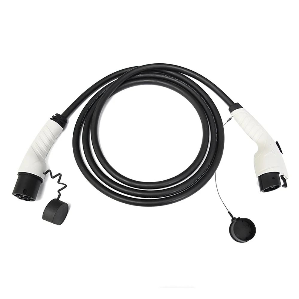 Electric Vehicle Charging Cable Type1 To Type2 7Kw 32A Single Phase Electric Vehicle EV Charger Connector Portable SAE Standard