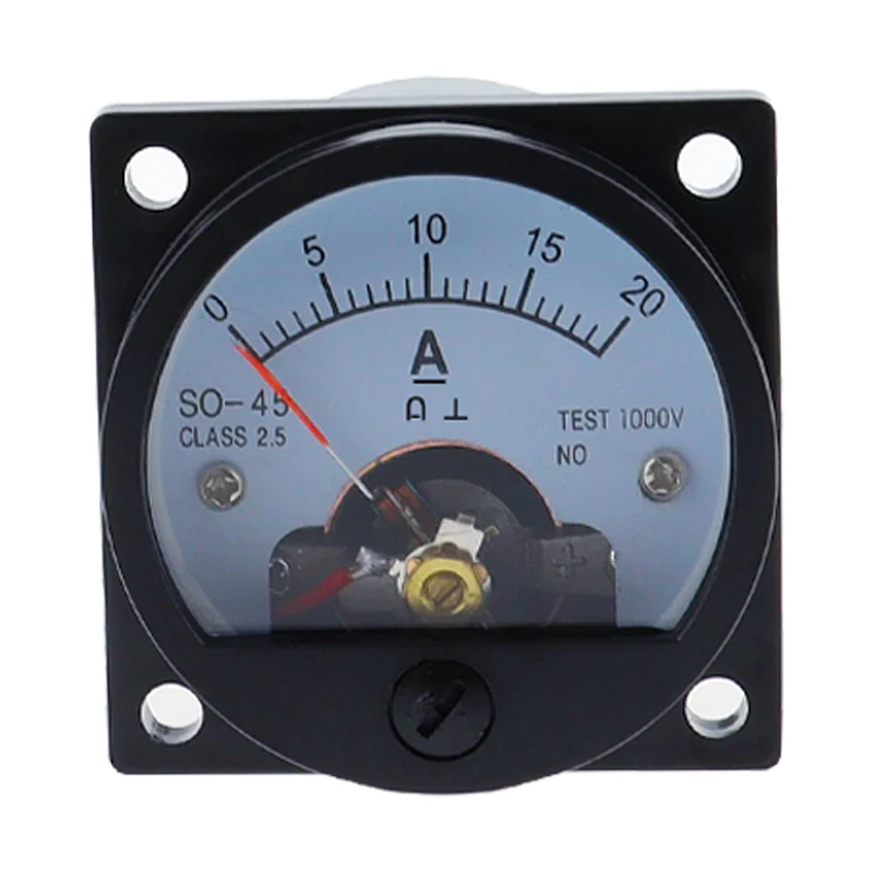 SO-45 DC Ammeter Analog Pointer Meter DC1A2A3A5A10A15A20A30A Electrical Testing Current Tester