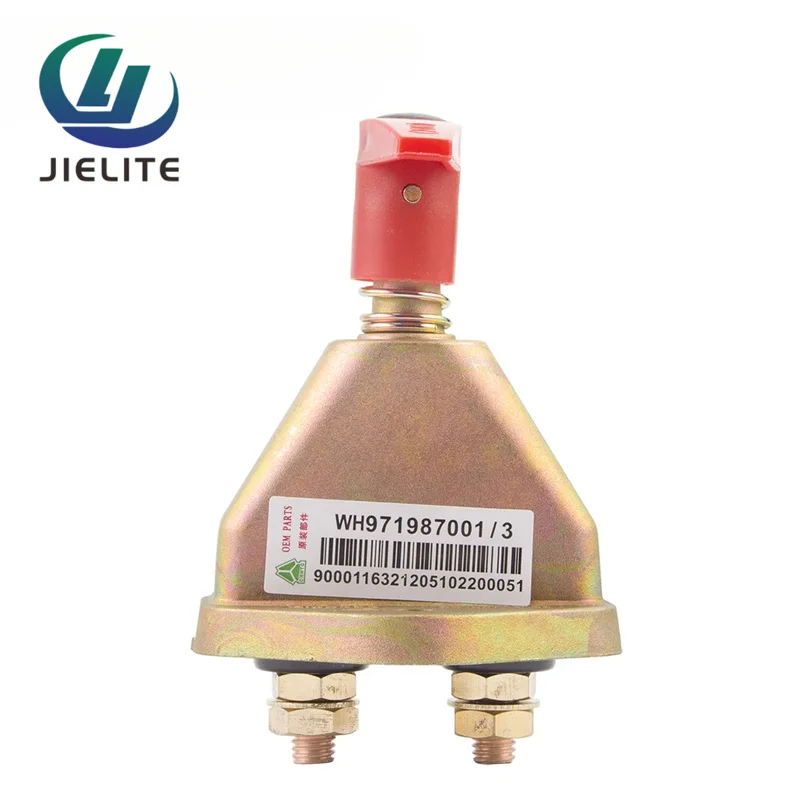 Metal Hand Twist Main Power Switch for Truck Battery Anti-Leakage Modified Battery Cut Off Switch Replacement Spare Parts