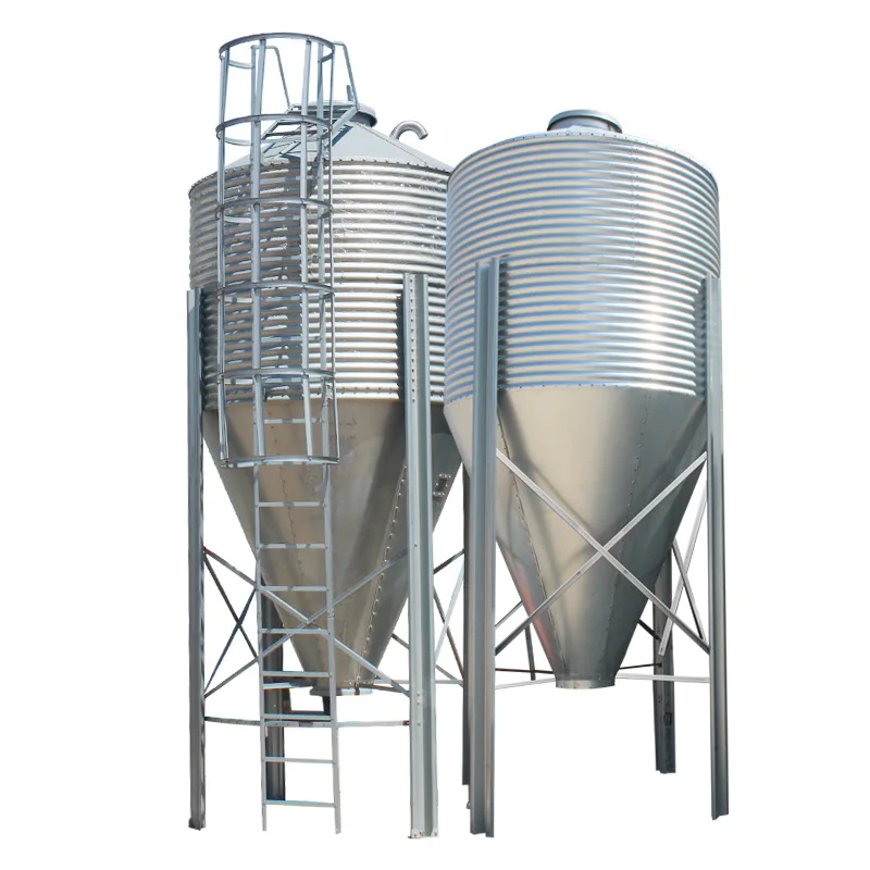 Fully automatic feeding tank 20 tons 25 tons grain storage livestock breeding zinc plating tower