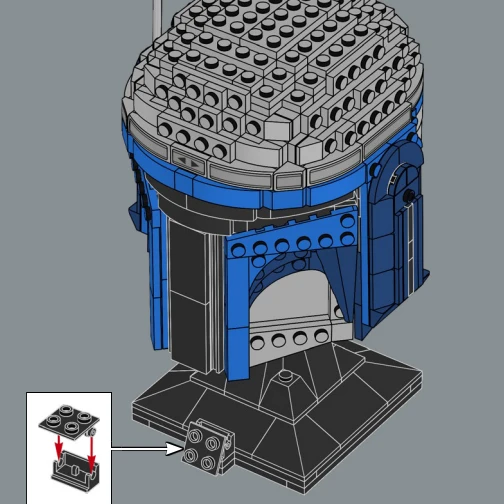 ชุดตัวต่อแบบหมวกนักรบที่เข้ากันได้กับตัวต่อเลโก้ เหมาะสำหรับเป็นของขวัญคริสต์มาส 75408