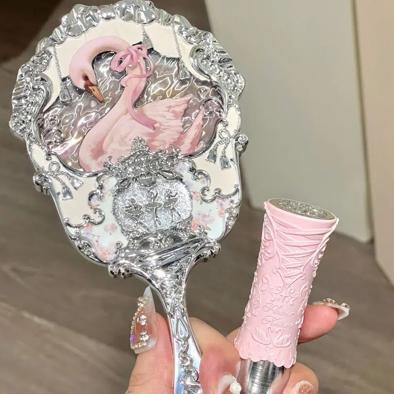 Mirror Flower Knows  Swan Ballet Collection Handheld Mirror