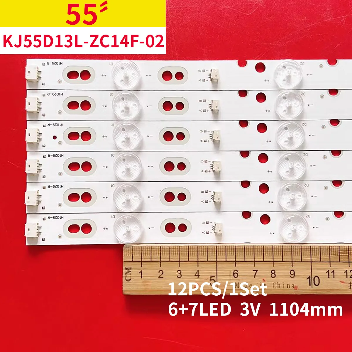 

LED Backlight Strip For LT-55N750U LE55H 55A810 AKTV5514 E555BV-FMQR KJ55D13L-ZC14F-04 KJ55D13R-ZC14F-04 JL.D550D1235-195BL-F