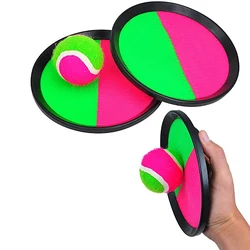 1Set Kids Sucker Sticky Ball Toy Outdoor Sports Catch Ball Game Set Throw And Catch Parent-Child Interactive Outdoor Toys