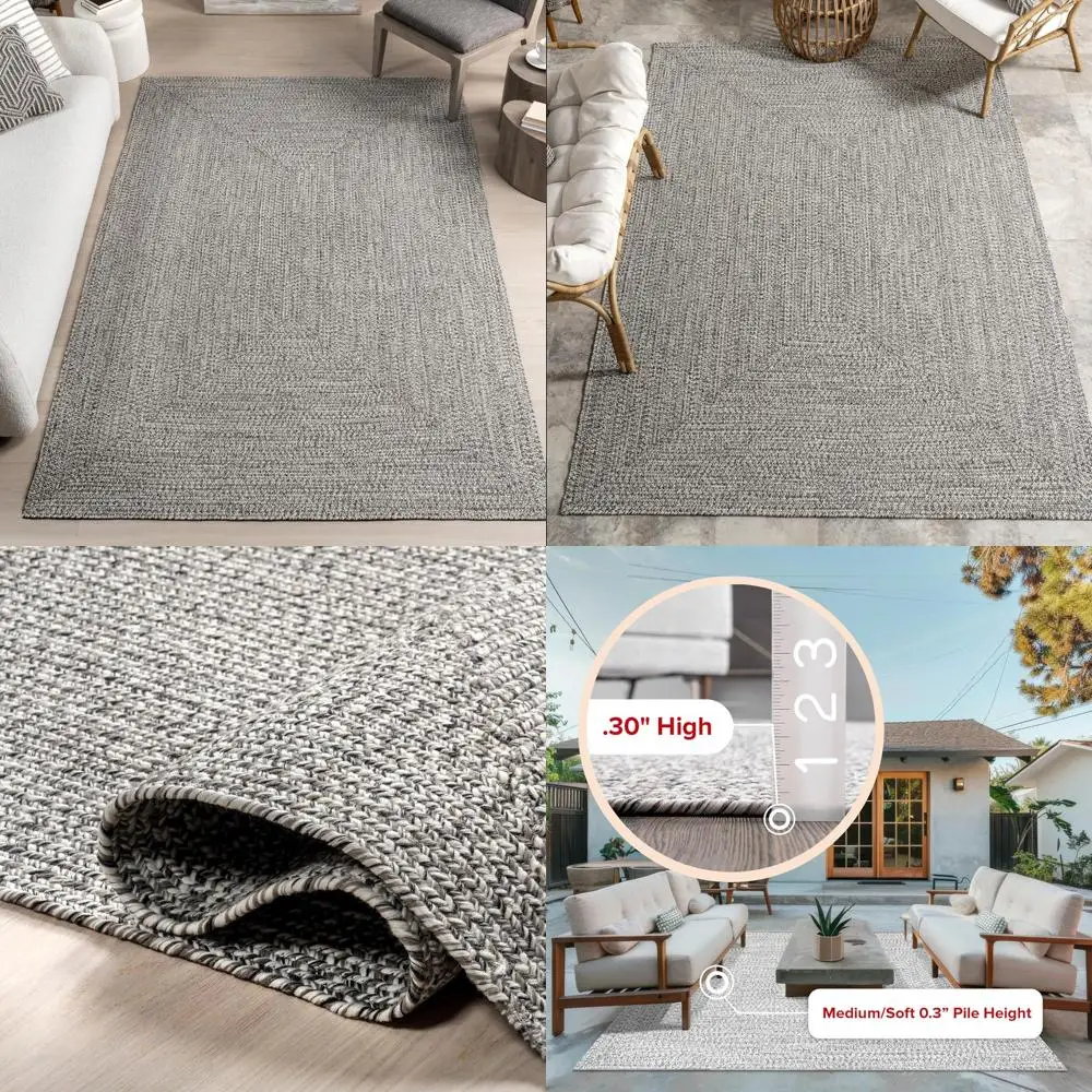 

Удобный для домашних животных круглый плетеный коврик для внутреннего и наружного использования, устойчивый к высоким движению и атмосферным воздействиям, идеально подходит для патио и балконов.