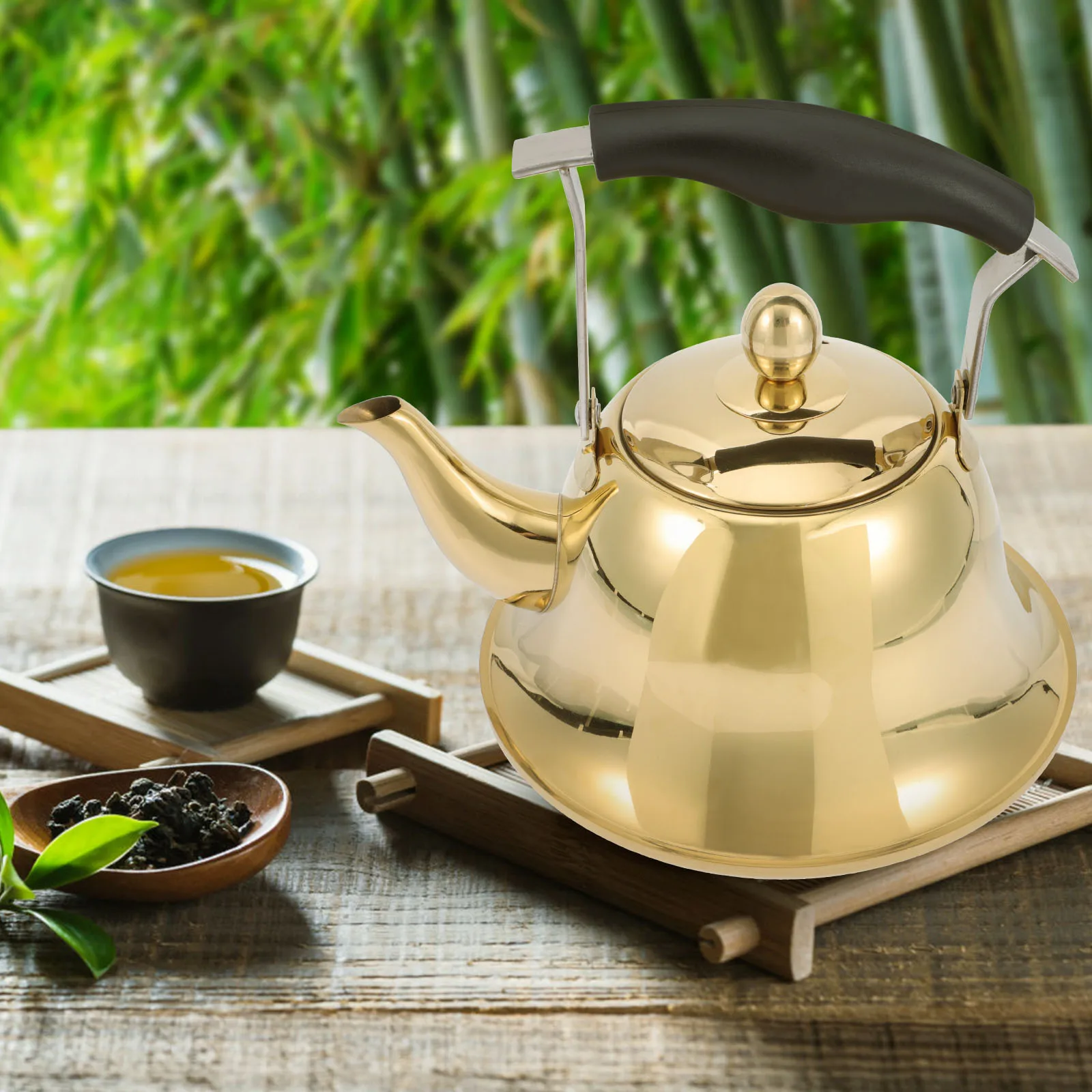 

1pcs Stainless Steel Whistling Kettle Premium Sturdy Rust Resistant Tea Pot for Stove Top Induction Coffee Oatmeal Soup Kitchen