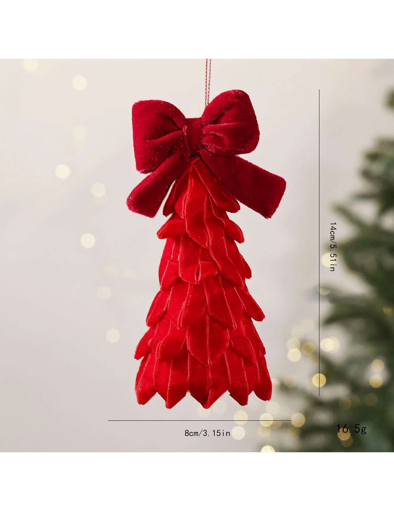 Butterfly Knot Desktop Christmas Tree Ornament DIY Christmas Decorations Atmosphere Decoration Supplies