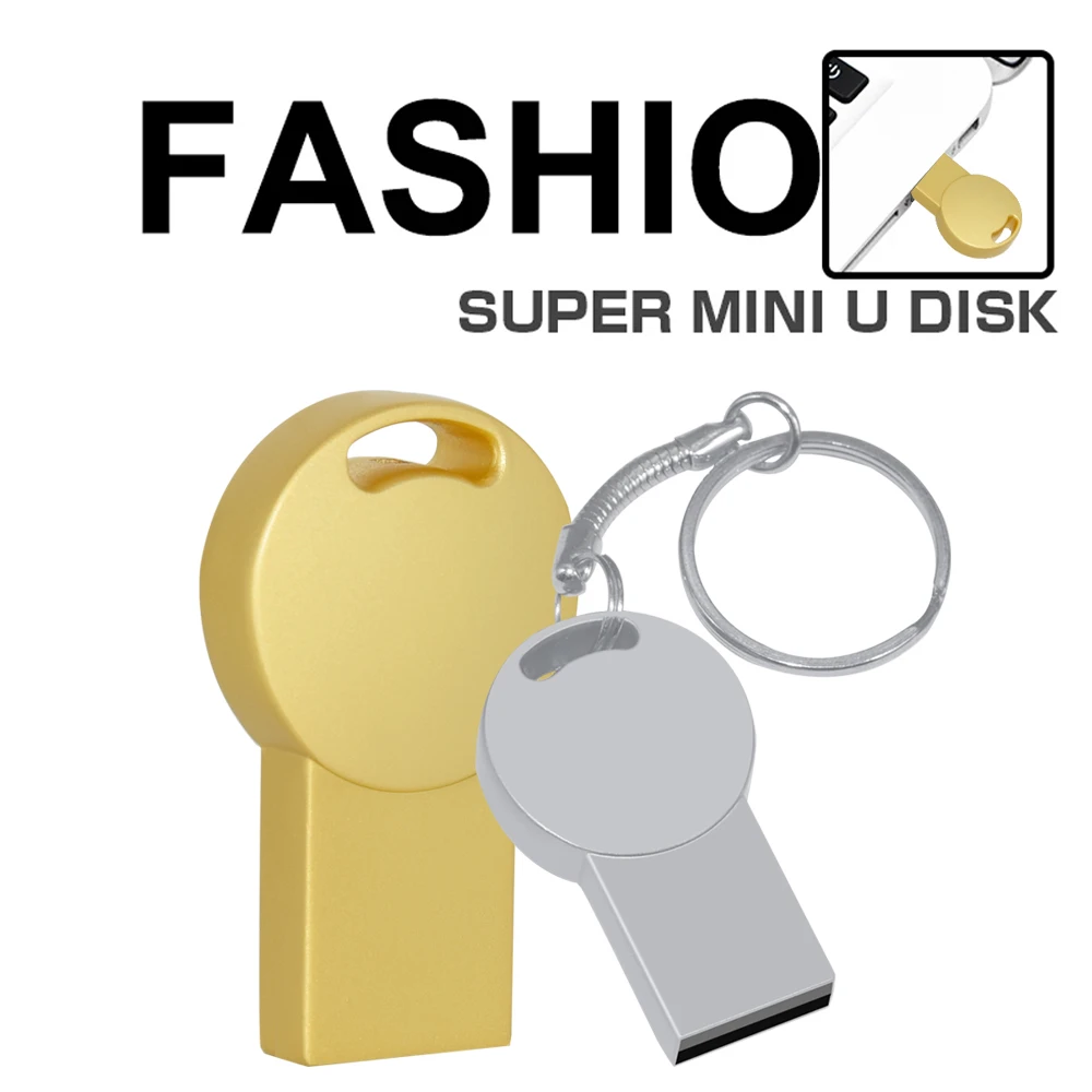 Super mini usb flash drive 128GB 64GB 32GB 16GB 8GB pen drive USB Waterproof pen drive Real capacity u disk memoria cel usb 2.0