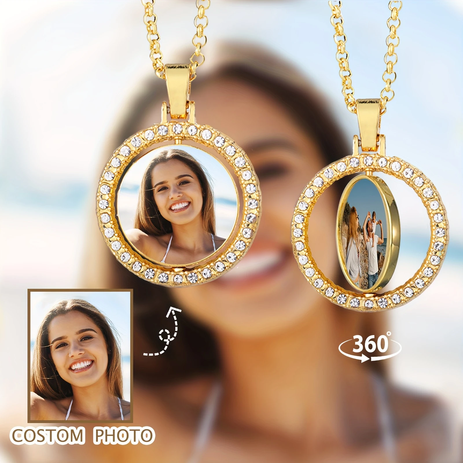 colar-com-pingente-de-foto-personalizavel-design-elegante-rotativo-de-dois-lados-com-strass-brilhantes-lembranca-personalizada