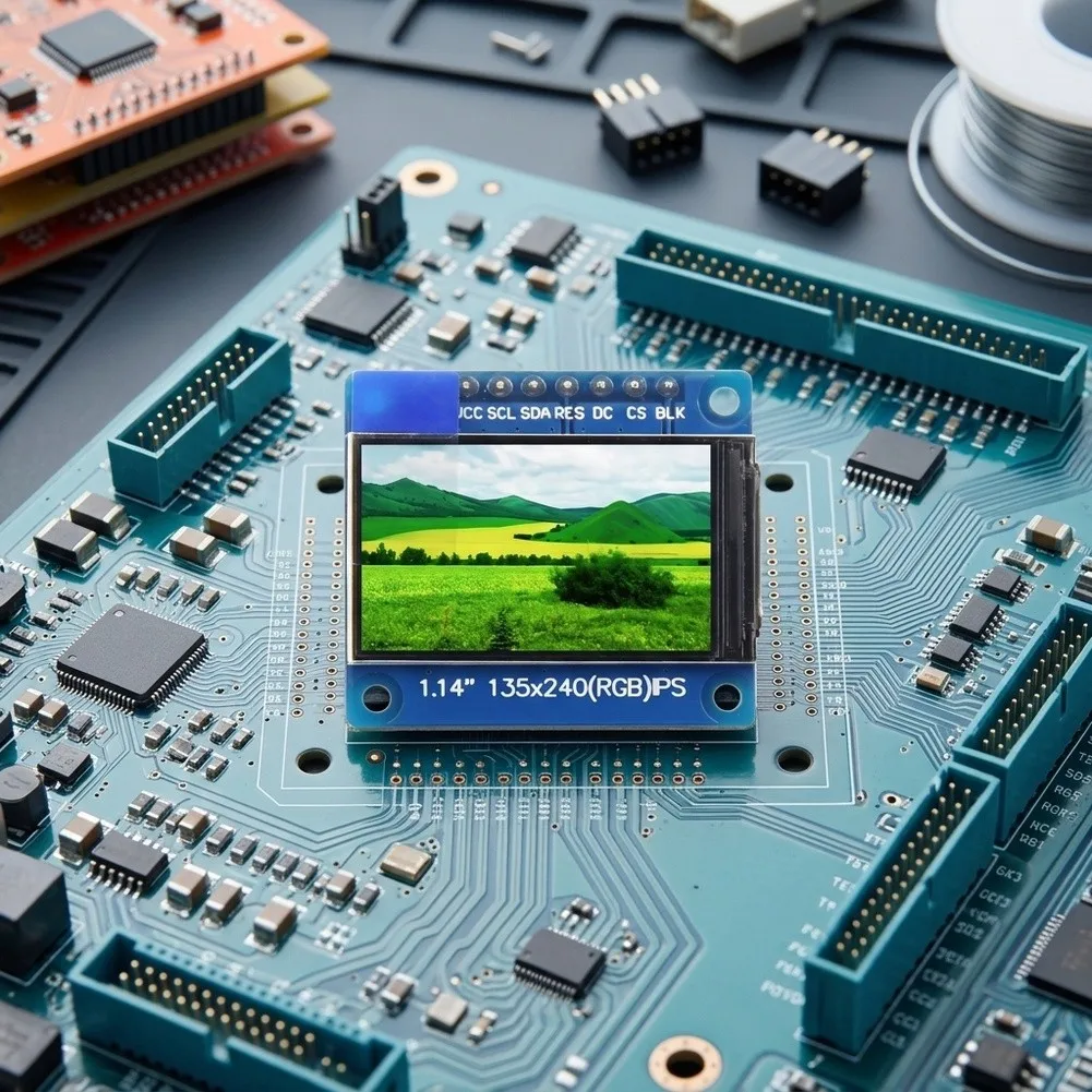 1.14 inch IPS LCD Display Module Full-View Panel 4-Wire For SPI Interface Supports Development with Example for code