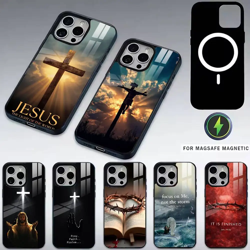 

Verse of The C-Christian-N Bible Jesus Phone Case For iPhone17,16,15,14,13,12,11 Plus,Pro Magnetic For Magsafe Wireless Charging