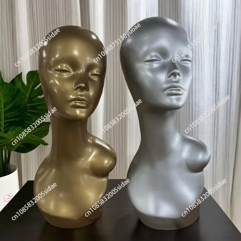 wig display model head, window photo head mold, hat, scarf bracket, European and American dummy head