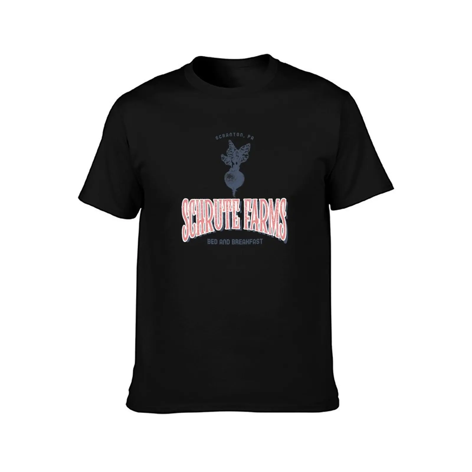 Schrute Farms Beets T-Shirt, Summer Casual Cotton Tee, Oversized Streetwear Tops, Vintage Graphic Print, Loose Fit Short Sleeve