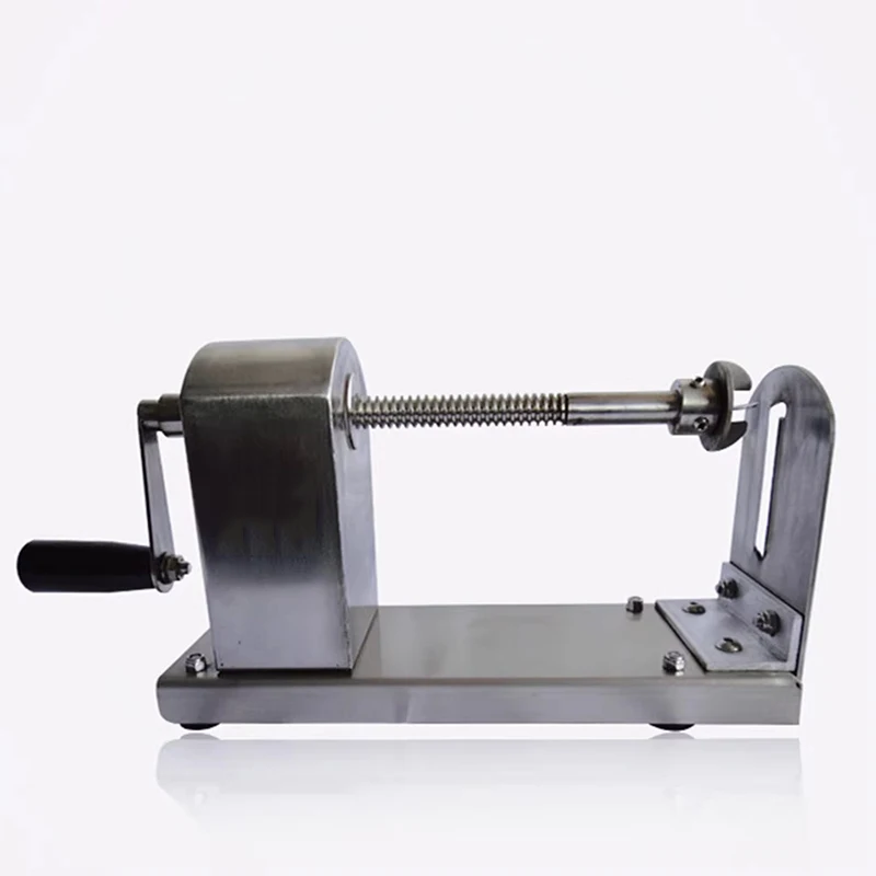 Stainless steel hand-cranked potato tower machine cutting potatoes and radishes creative snack equipment special offer