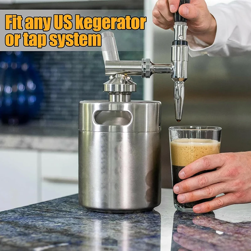 Nitro Cold Brew Faucet Coffee Tap,Stainless Steel Kegging Tap for Stout Beer,Creamy Cascade Effect,For Kegerator & Coffee System - view 5