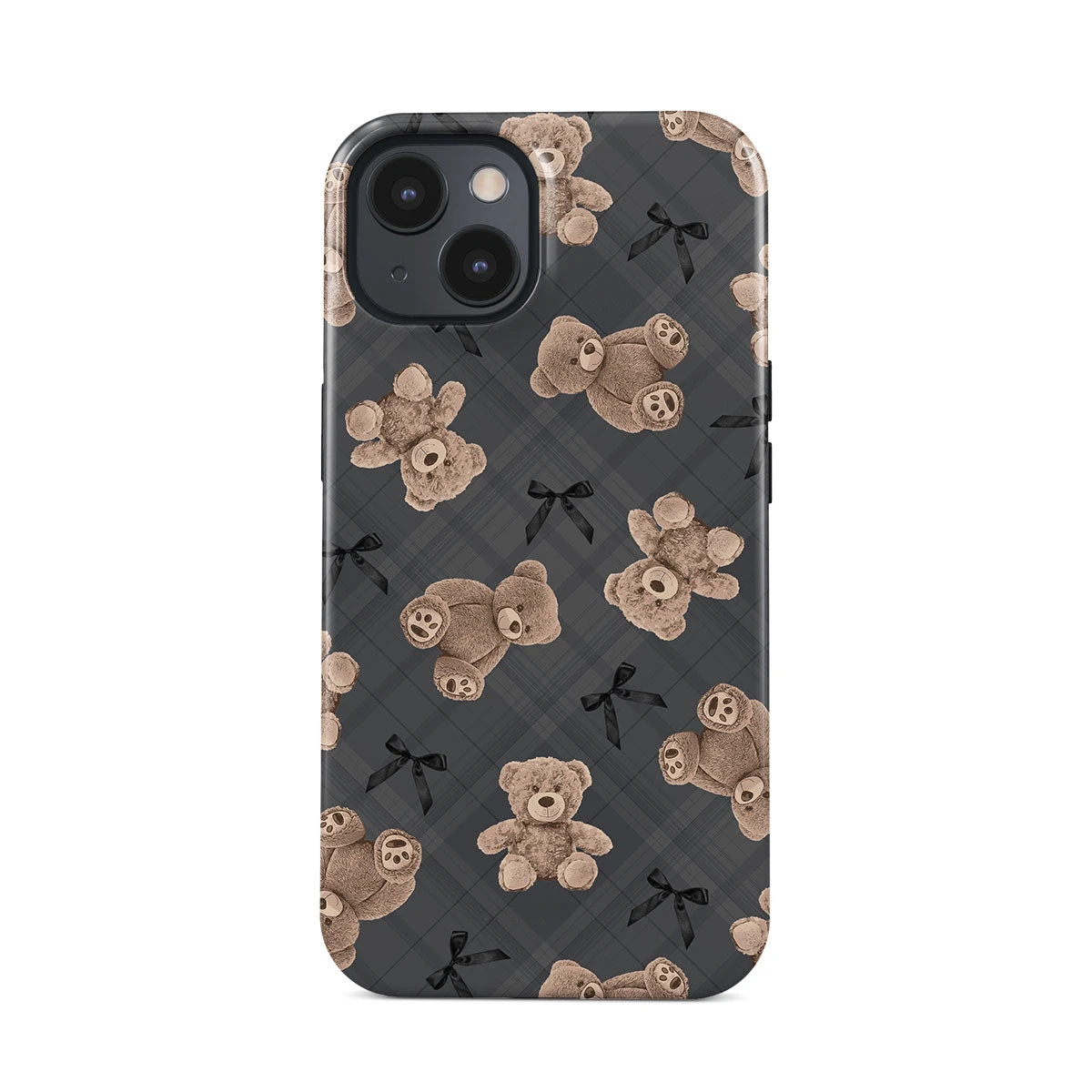 Magnetic Funda Cute Bears Case For IPHONE 16ProMax 15 14 13 12 11 PRO Plus Acrylic TPU Two in one Magnetic Phone Cases