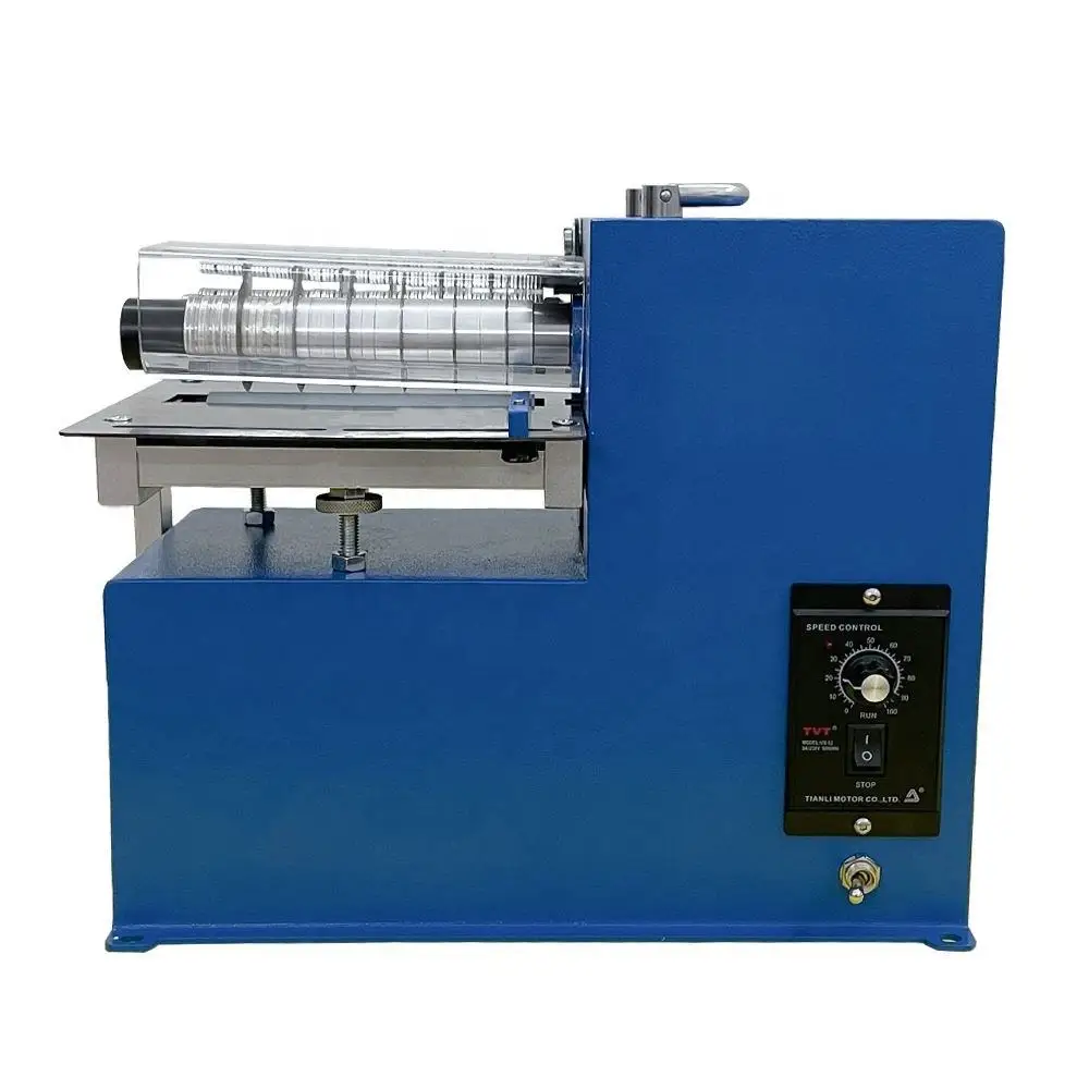 High Precision Industrial Leather Strip Cutting Machine Semi-Automatic Strap Cutter For Belt Bag Making With Speed Control