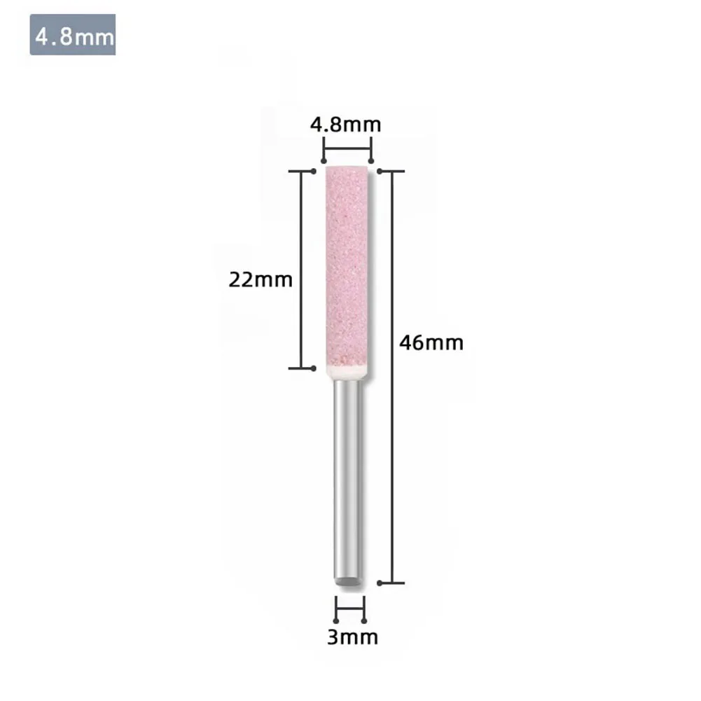 15 Stuks Diamant Gecoate Cilindrische Braam 4/4.8/5.5Mm Kettingzaag Slijper Stenen Vijl Kettingzaag Slijpen Snijgereedschap