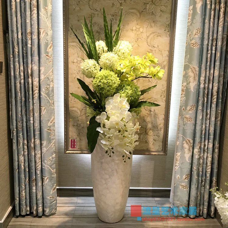 Shell landing vase simulation flower arrangement art suit living room sales hotel