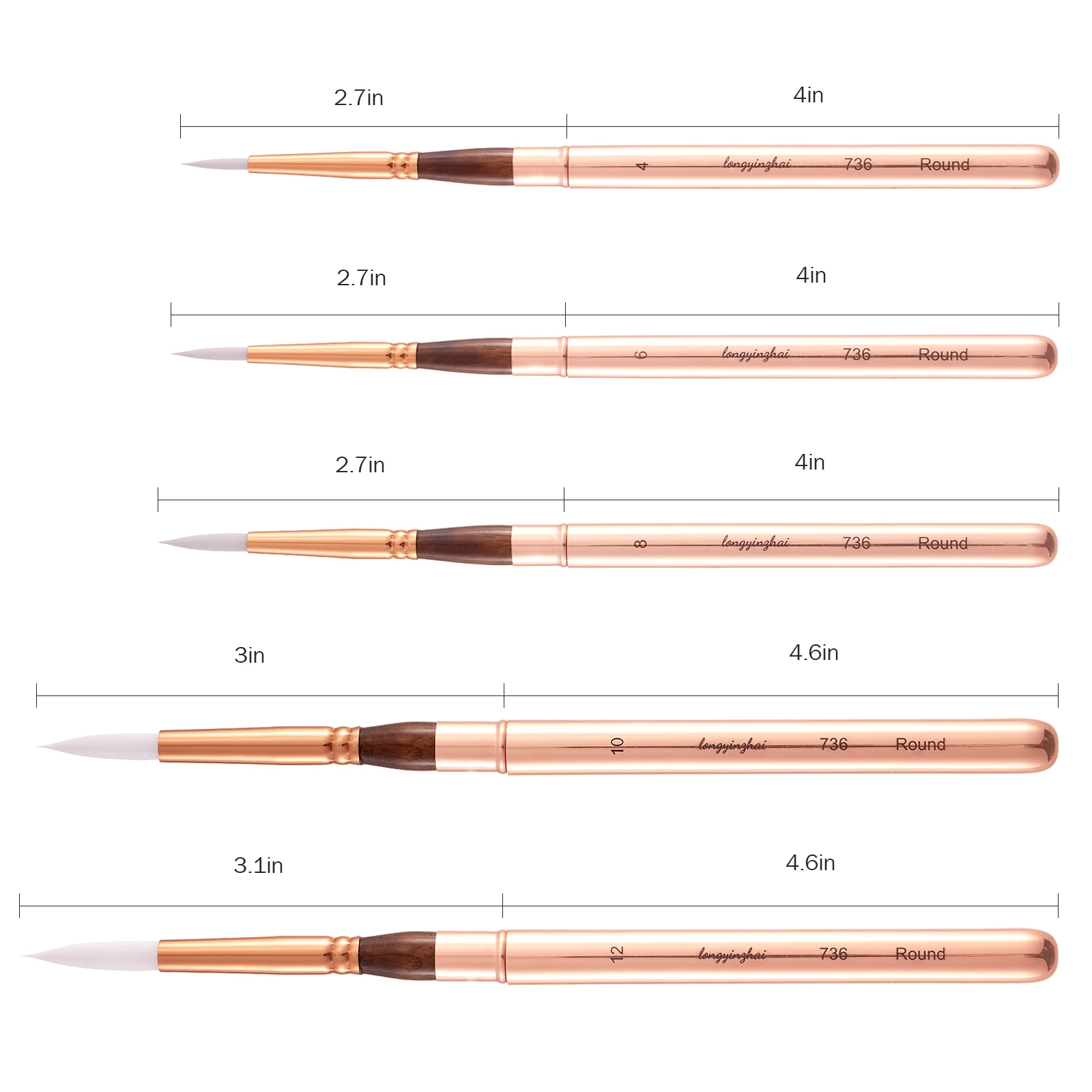 여행 수채화 브러쉬, Longyinzhai 5 여행 아티스트 그림 세트, 분리형 휴대용 여행 수채화 세트, 매우 적합