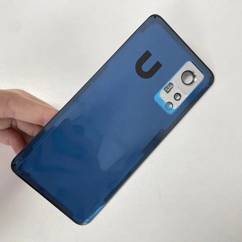 الغطاء الخلفي الخلفي الزجاجي لXiaomi 12 5G Mi12 غطاء البطارية الباب الإسكان مع أجزاء إصلاح عدسة الكاميرا #2