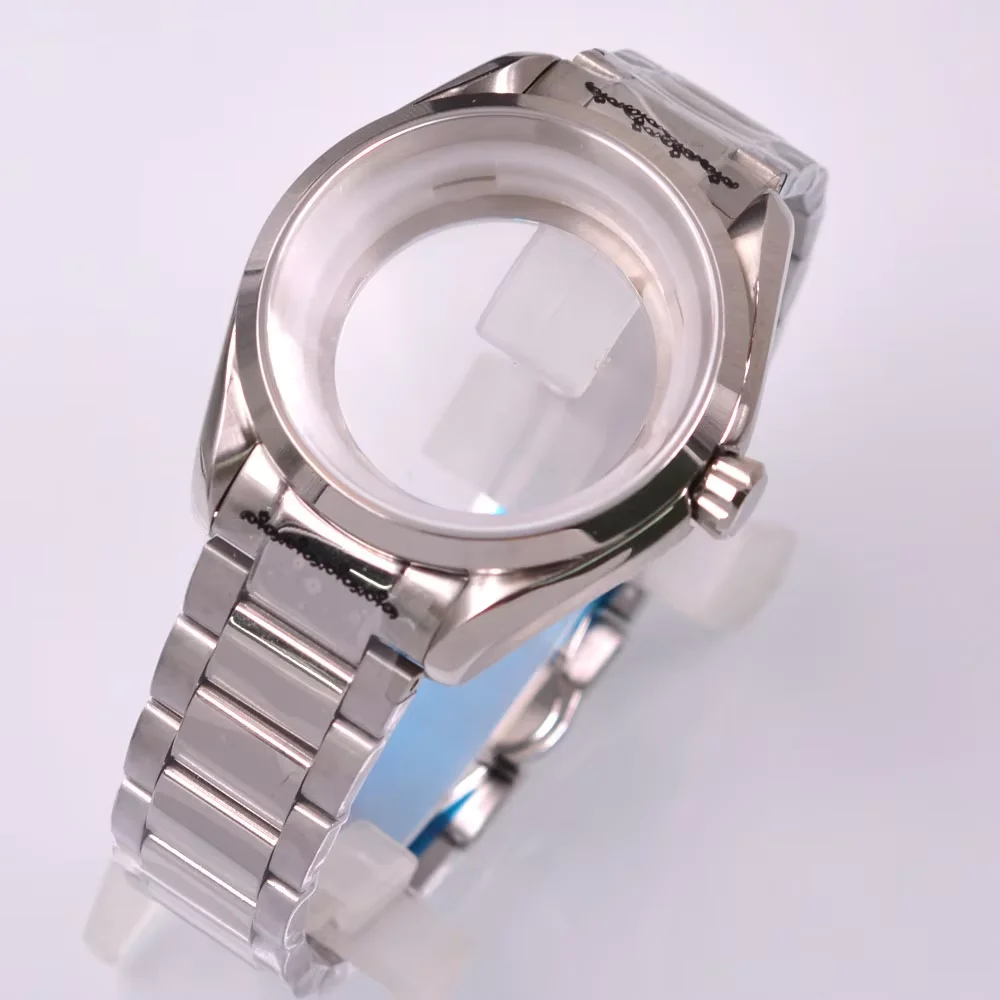 

Корпус часов 41 мм подходит для Seiko NH35 NH35A NH36 NH36A ETA2824 PT500 ST2130, корпус из сапфирового стекла