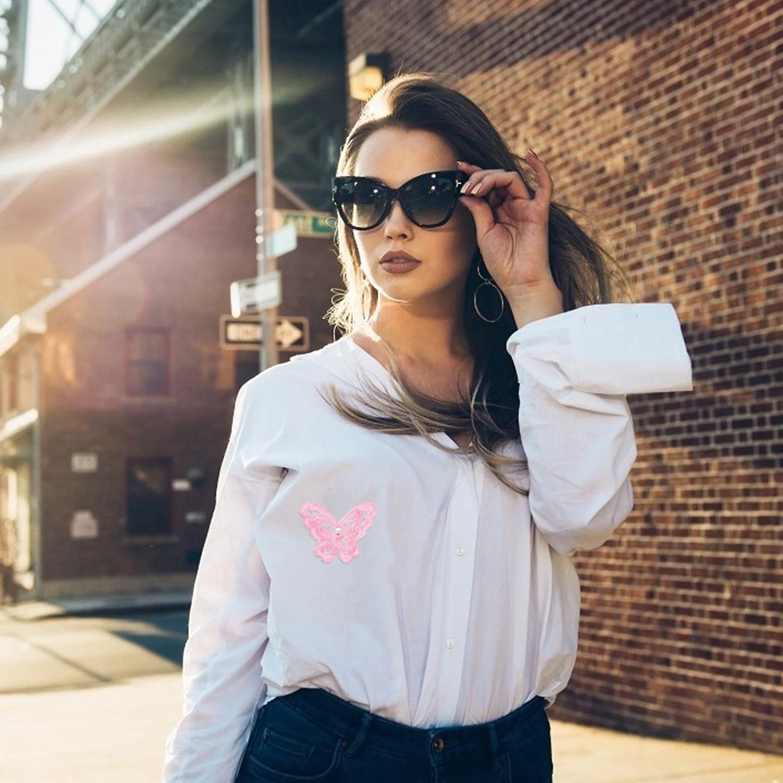 

10pcs Embroidered Butterfly Fabric Applique For Clothing Hats Bags Diy Decor Durable Creative Sewing Patch Craft Accessory