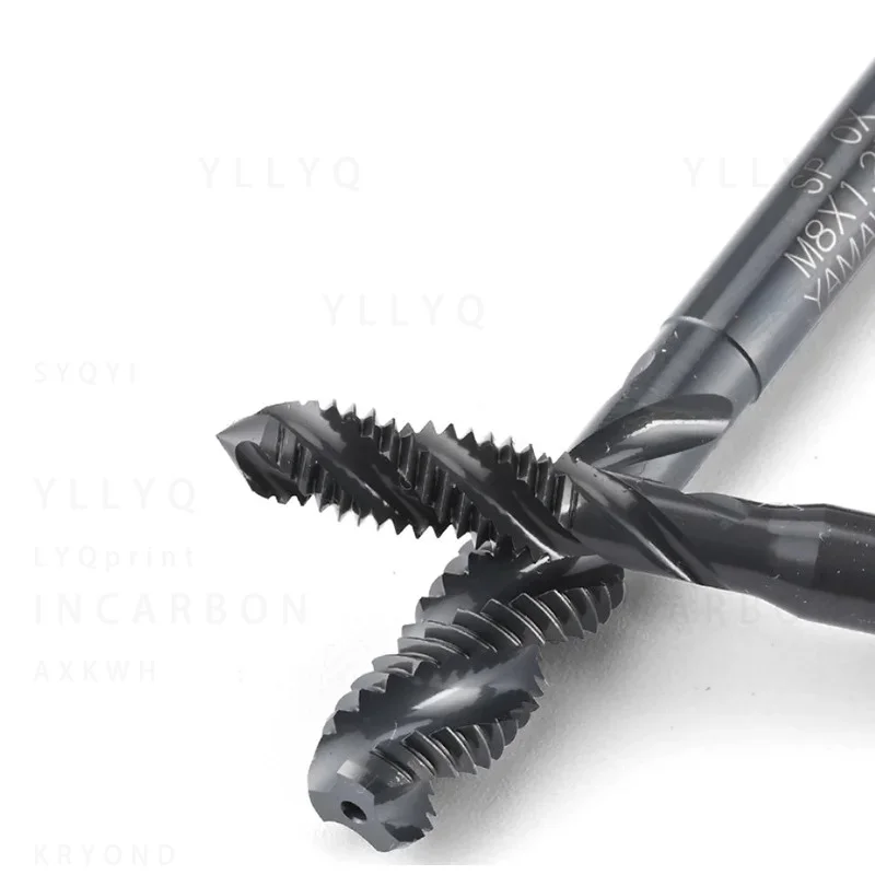 Japan YAMAWA HSSE Spiral Fluted Tap TIN Coating 2-56 to 1/2 Machine Screw Thread Taps Precision CNC Tool