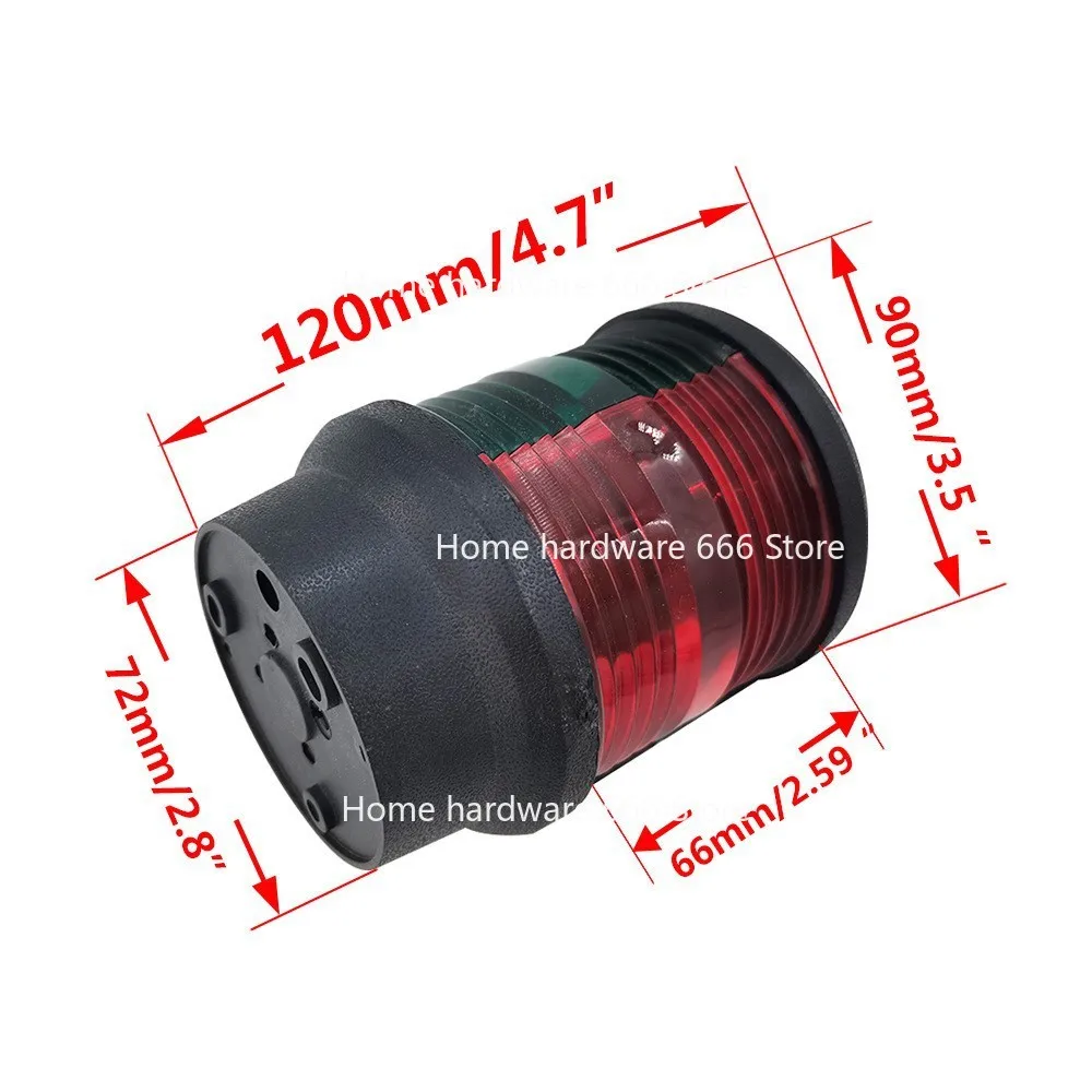 ملحقات اليخوت البحرية LED حلقة الضوء الملاحة البحرية طبقة مزدوجة مصباح إشارة ليلة الاتصال ضوء مرساة الملحقات #3