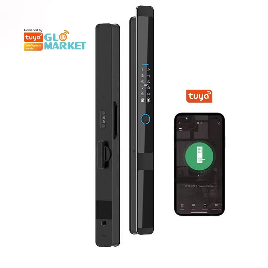 Tuya Digital Automatic Electronic Biometric Lock Wifi Smart Lock Narrow Edged Door Fingerprint Door Lock