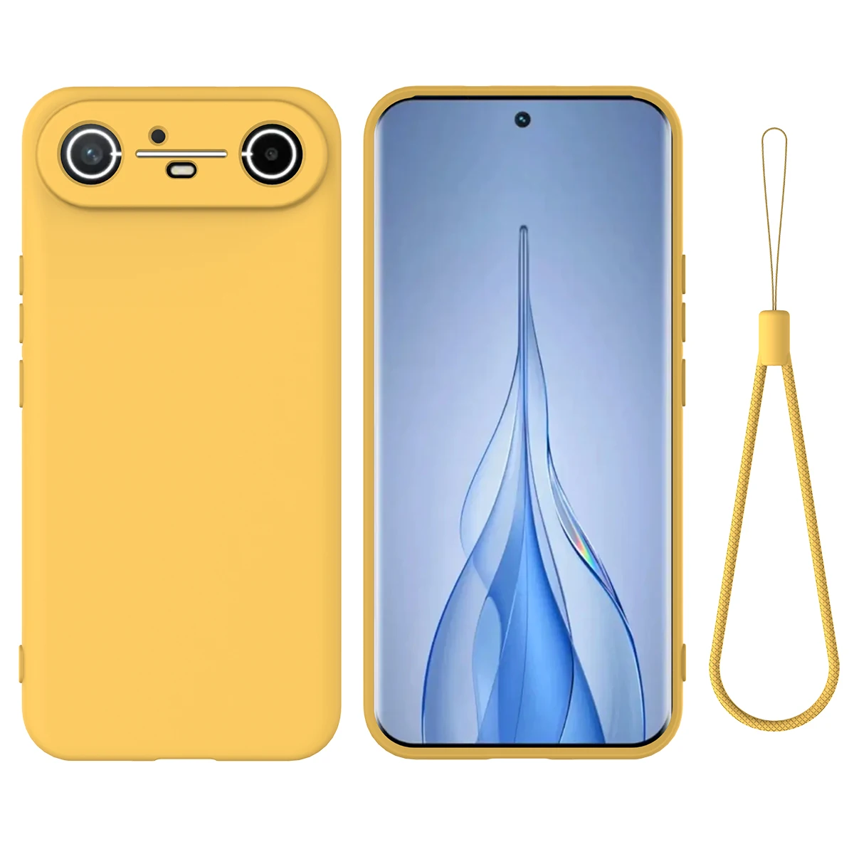 Funda de silicona para Tecno Pova Slim 5G Spark Slim 4G, funda con cordón, sensación de piel, funda anticaída suave ultrafina para Tecno Spark Slim