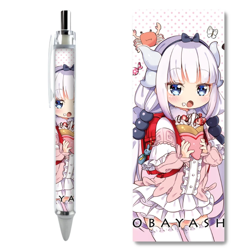 2/4PCS Kanna Kamui Character Gel Pens Hot Selling Popular Anime Peripherals Daily Office Supplies Striking Cartoon Stationery