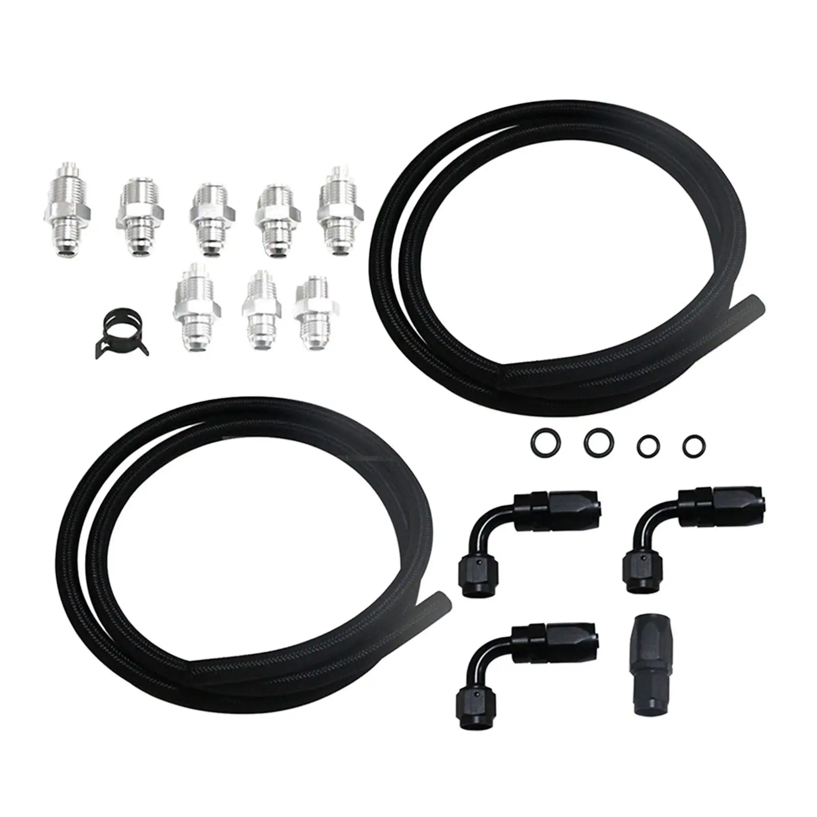 Power Steering Pump Hose Kit Replace Braided Universal 551082 for Engines Spare Parts Easily Install