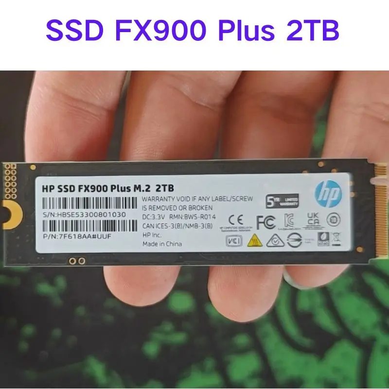 Second hand test OK SSD FX900 Plus 2TB Solid State Drive