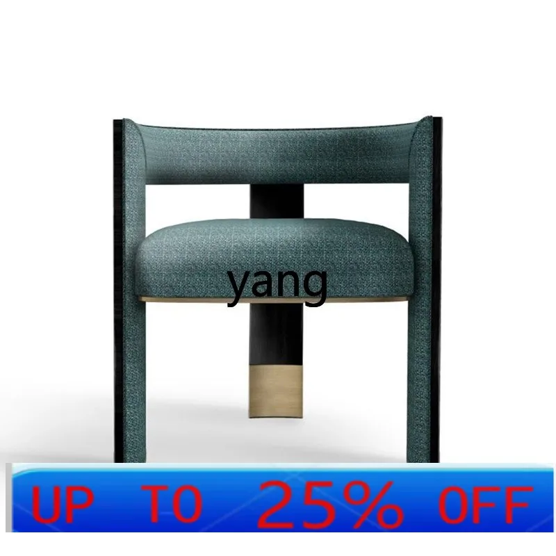

LTT Simple Modern Reception Fashion Negotiation Chair Household High-end Solid Wood Restaurant Dining Chair