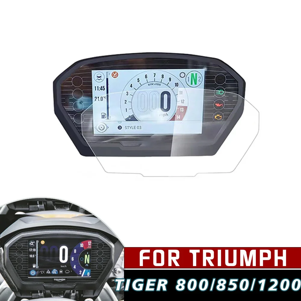 PVC Dashboard Scratch Cluster Screen Protection Film For Triumph Stree Triple R RS 800 850 Tiger1200 Daytona 765 2020 -2022