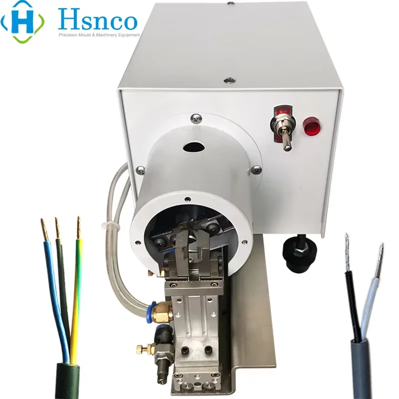 Picture 6: Pneumatic Multicore PVC Cable Jacket Peeling Stripping Twisting Machine Flexible Wire Strip Twist Processing Equipment