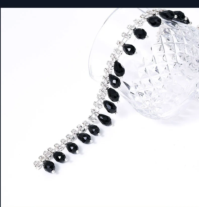 10 Meter Strass-Glitzerkette mit Kristalldiamanten für Taschen, Hüte, DIY-Kunsthandwerk, Geschenkdekoration, Kleidungszubehör – Detail 8