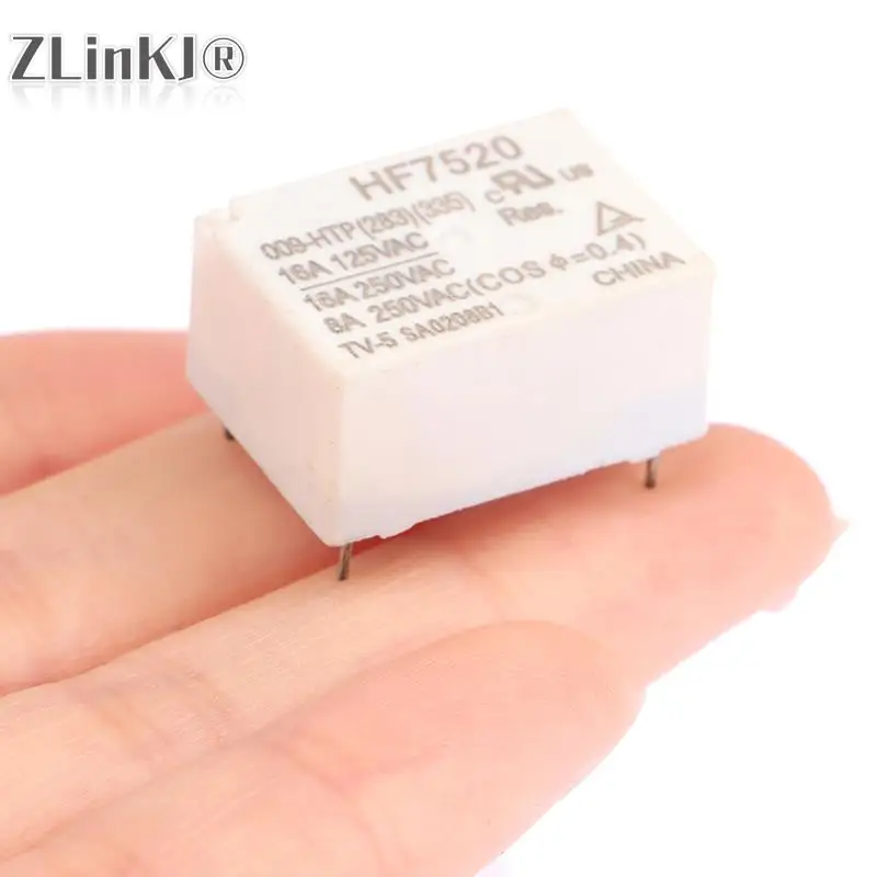 1Pc HF7520 009-HTP 10A 16A 4pin Relay 4 Pin Constant Temperature Electric Heating Kettle Relay Replacement Part