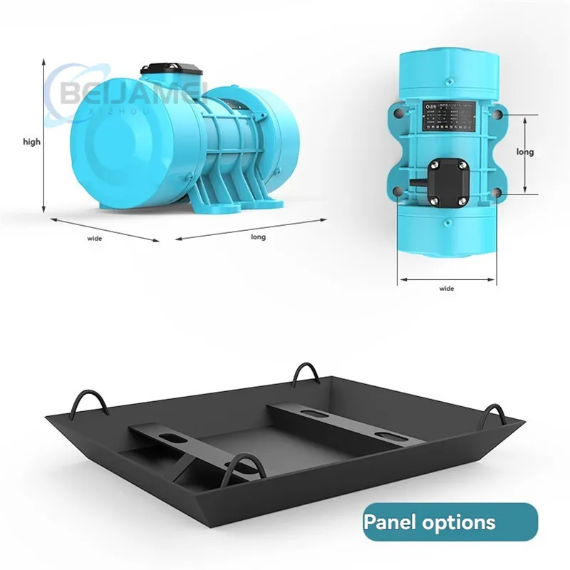 Plate vibrator attached to cement concrete building sand screen hopper vibration motor 220V single three-phase 380V