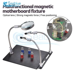 Magnetic Magnifying Glass Repair Fixture Multi-function Repair Platform Motherboard Circuit Fixing Tool Mobile Phone Repair