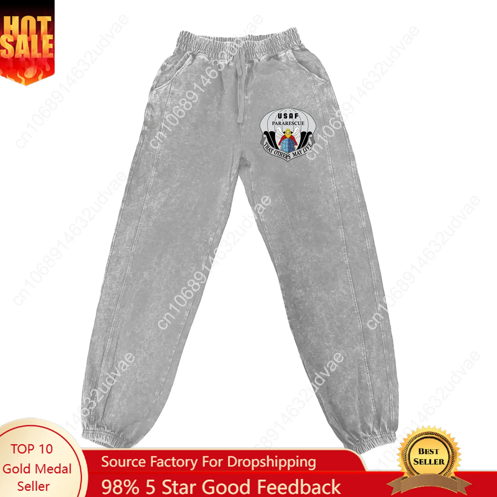 

US Air Force Pararescue Pants Man Woman Teenager Retro Vintage Trousers Cotton Elastic Sweatpants Customized Pant with Pocket